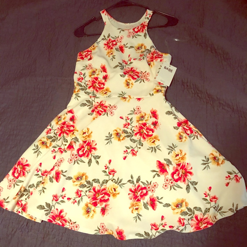 Floral mini dress